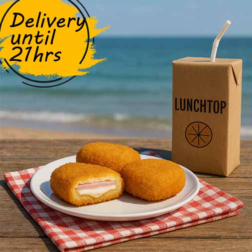 Crispy San Jacobo + Juice