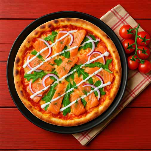 Smoked Salmon Deluxe Pizza Ø 26 cm